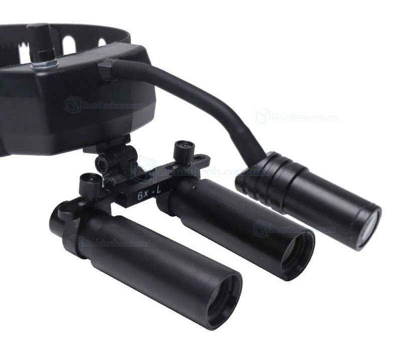 YUYO DY-005 Lupas quir&uacute;rgicas 6X con luz frontal LED inal&aacute;mbrica de 3W